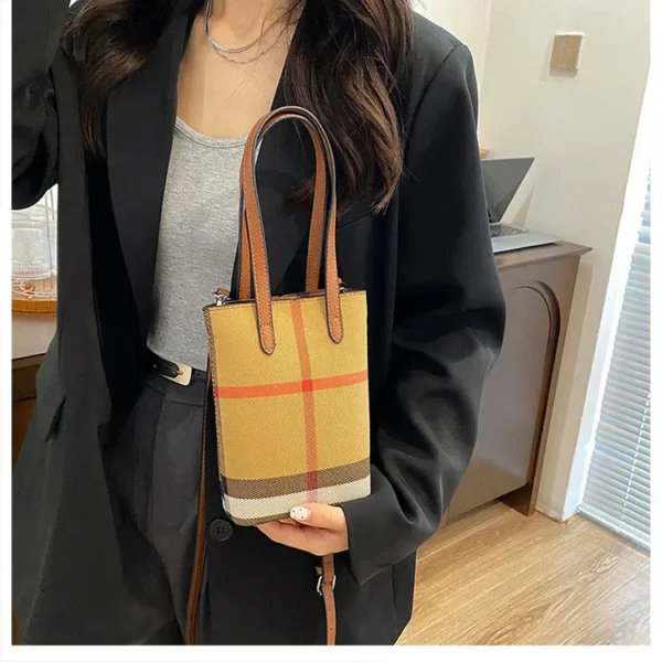 Fashionable Color Block Women's Shoulder Crossbody Bucket Bag Handbag Stylish Design High End Feeling New Hot Sale Of The Season - Image 32