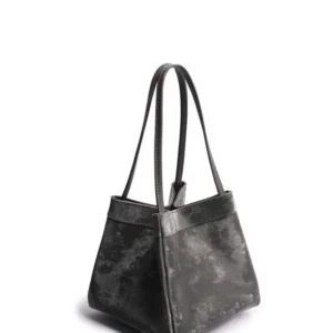Chinese Style Bamboo Basket Handbag 2024 Colorful Pattern Women's Single Shoulder Slant Crossbody Bucket Bag Fashionable Casual