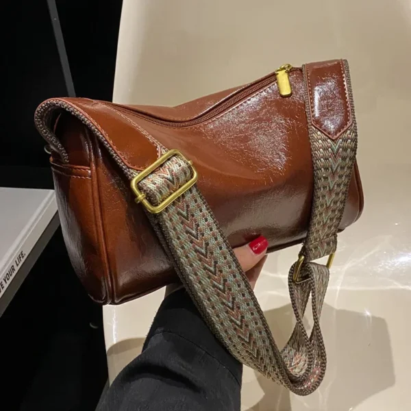 Vintage Shoulder Bag for Women Fashion Wide Strap Crossbody Bag Retro Pillow Messenger Handbag Ladies Tote Clutchs Purses Tote - Image 40