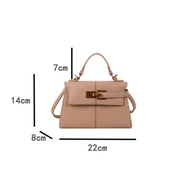 Trapezoidal Crossbody Bag, Niche Designer Soft Shoulder Bag,Fashionable Commuting Versatile Messenger Bag,Lady Buckle Handbag - Image 13