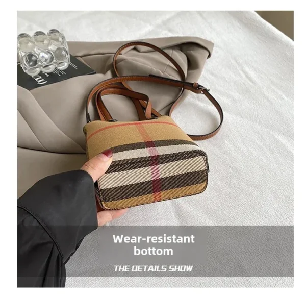 Fashionable Color Block Women's Shoulder Crossbody Bucket Bag Handbag Stylish Design High End Feeling New Hot Sale Of The Season - Image 13