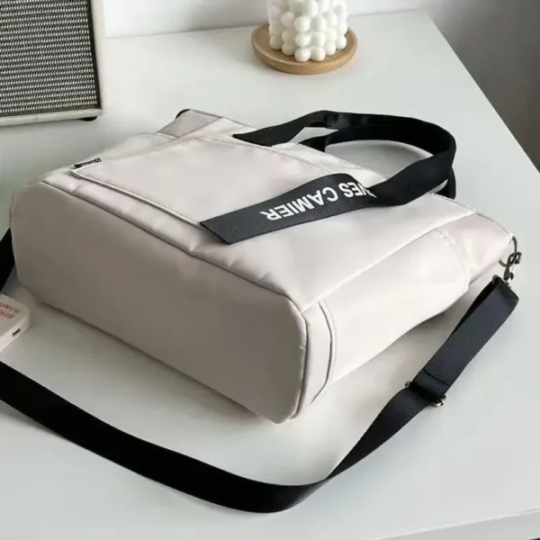 New Casual Tote Large Capacity Shoulder Bag Nylon Waterproof Canvas Handbag Simple Fashion Messenger Bags For Schoolgirl - Image 16