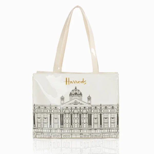 Horizontal Edition PVC Reusable Shopping Bag Eco-friendly London Lady Shopper Bag Large Capacity Waterproof Handbag Shoulder Bag - Image 31