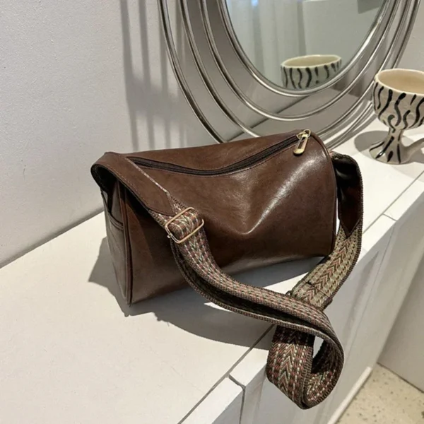Vintage Shoulder Bag for Women Fashion Wide Strap Crossbody Bag Retro Pillow Messenger Handbag Ladies Tote Clutchs Purses Tote - Image 33
