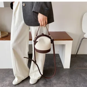 2025 New Vintage Fashion Female Tote Bucket Bag Travel Shoulder Messenger Bag Women's Handbag Purses and Handbags