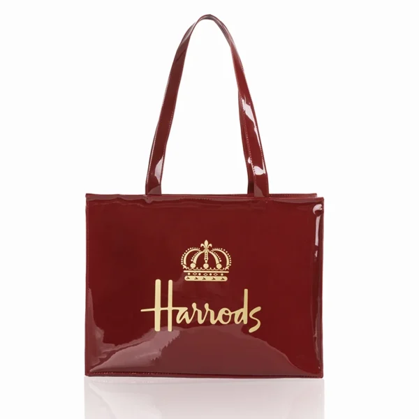 Horizontal Edition PVC Reusable Shopping Bag Eco-friendly London Lady Shopper Bag Large Capacity Waterproof Handbag Shoulder Bag - Image 47