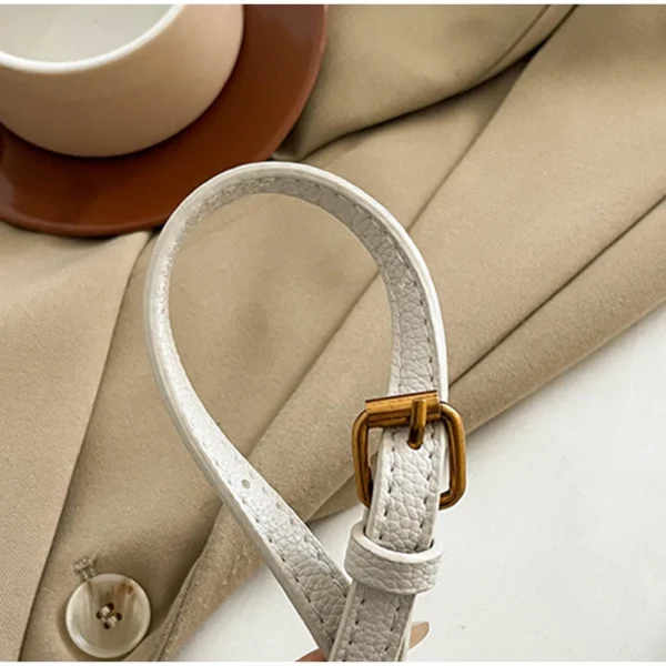 Trapezoidal Crossbody Bag, Niche Designer Soft Shoulder Bag,Fashionable Commuting Versatile Messenger Bag,Lady Buckle Handbag - Image 27