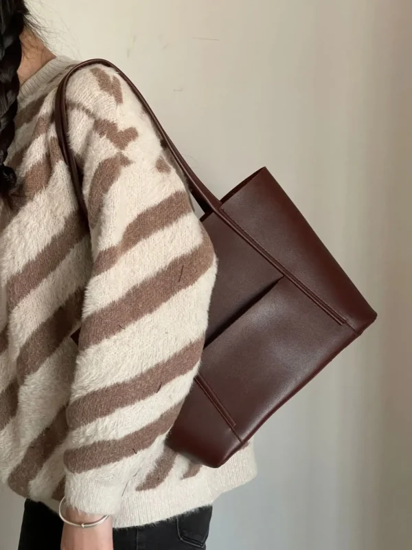 Women Tote Bag High Quality Soft Leather Large Ladies Shoulder Crossbody Bag Luxury Female Shopping Handbag - Image 21