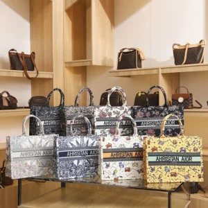 new fashion designer versatile shoulder bag Large capacity canvas handbag for women ethnic style printed travel shopping bag