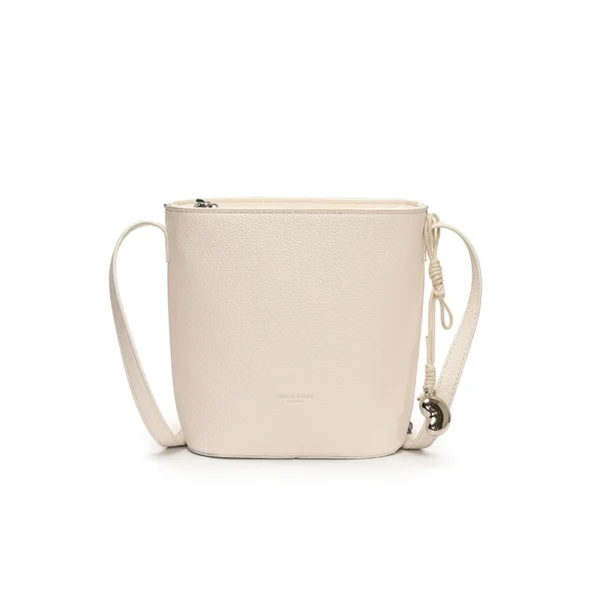 Lychee Pattern Mini Shoulder Bucket Bags For Women Pure Color PU Leather Cross Body Bag With Pendant 2025 Summer Latest Handbags - Image 10