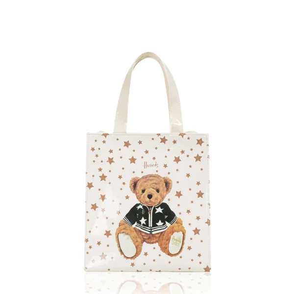 Cartton Print PVC Reusable Women's Shopping Bag Eco Friendly Flower Shopper Handbag Casual Female Student Shoulder Book Purse - Image 22