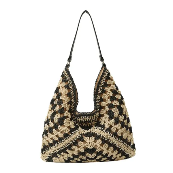 Women Weaving Clutches knit bag Large Portable Shoulder Bag Summer Beach Purses Shopper Satchel Female Tote Bags Handbags - Image 7