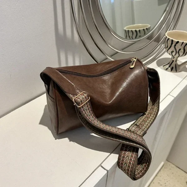 Vintage Shoulder Bag for Women Fashion Wide Strap Crossbody Bag Retro Pillow Messenger Handbag Ladies Tote Clutchs Purses Tote - Image 8