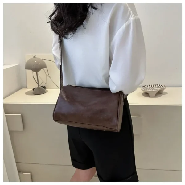 Vintage Shoulder Bag for Women Fashion Wide Strap Crossbody Bag Retro Pillow Messenger Handbag Ladies Tote Clutchs Purses Tote - Image 26