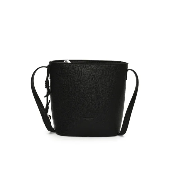 Lychee Pattern Mini Shoulder Bucket Bags For Women Pure Color PU Leather Cross Body Bag With Pendant 2025 Summer Latest Handbags - Image 11