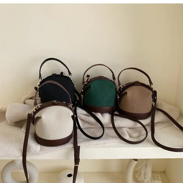 2025 New Vintage Fashion Female Tote Bucket Bag Travel Shoulder Messenger Bag Women's Handbag Purses and Handbags - Image 2