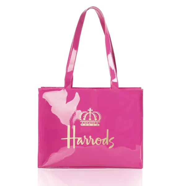Horizontal Edition PVC Reusable Shopping Bag Eco-friendly London Lady Shopper Bag Large Capacity Waterproof Handbag Shoulder Bag - Image 33